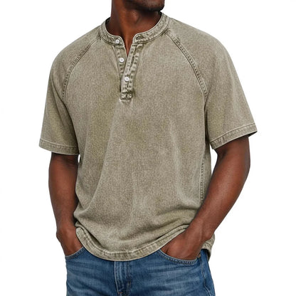 Zaviero™ Vintage Button-Up Shirt for Men