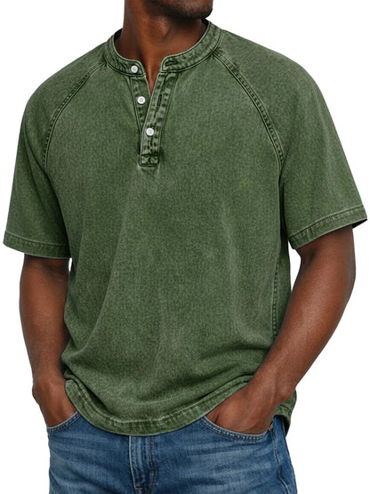 Zaviero™ Vintage Button-Up Shirt for Men