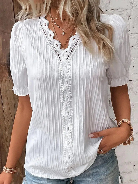 Isabella™ | Lace Elegance Blouse