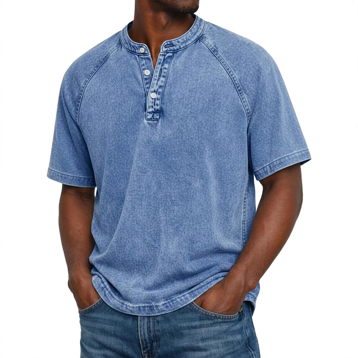 Zaviero™ Vintage Button-Up Shirt for Men