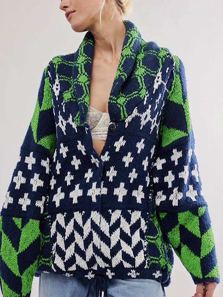 Vintage™ | Knitted V-Neck Cardigan
