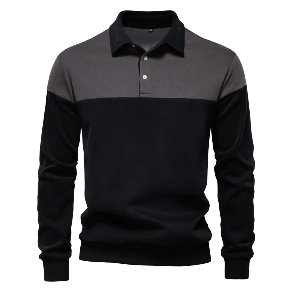 Glen™ | Premium & Casual Long Sleeve Polo Shirt
