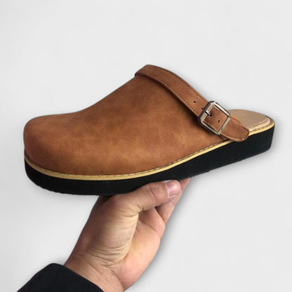 Faux-Leather Orthopedic Shoes with a Light Supportive Fit