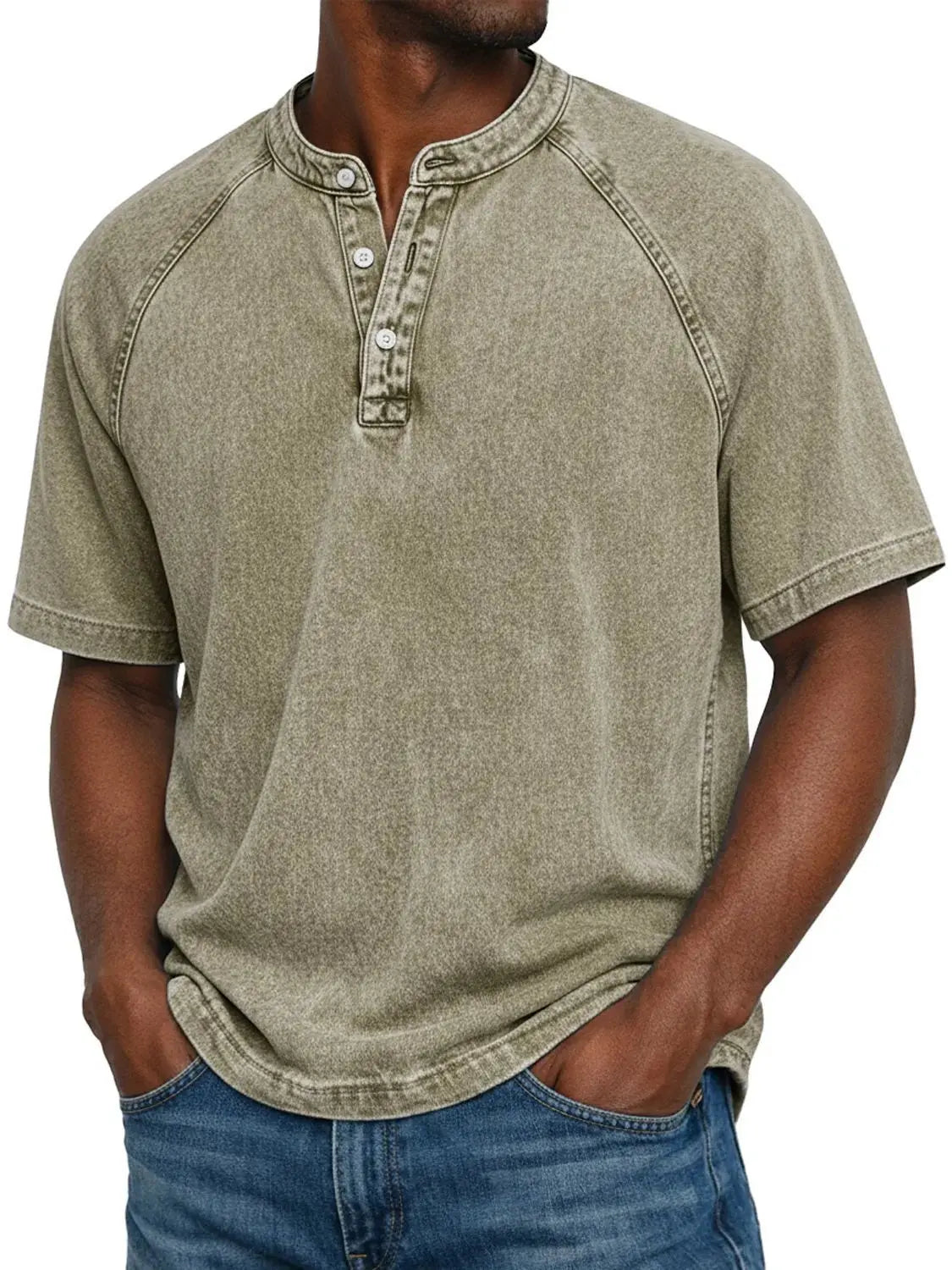Zaviero™ Vintage Button-Up Shirt for Men