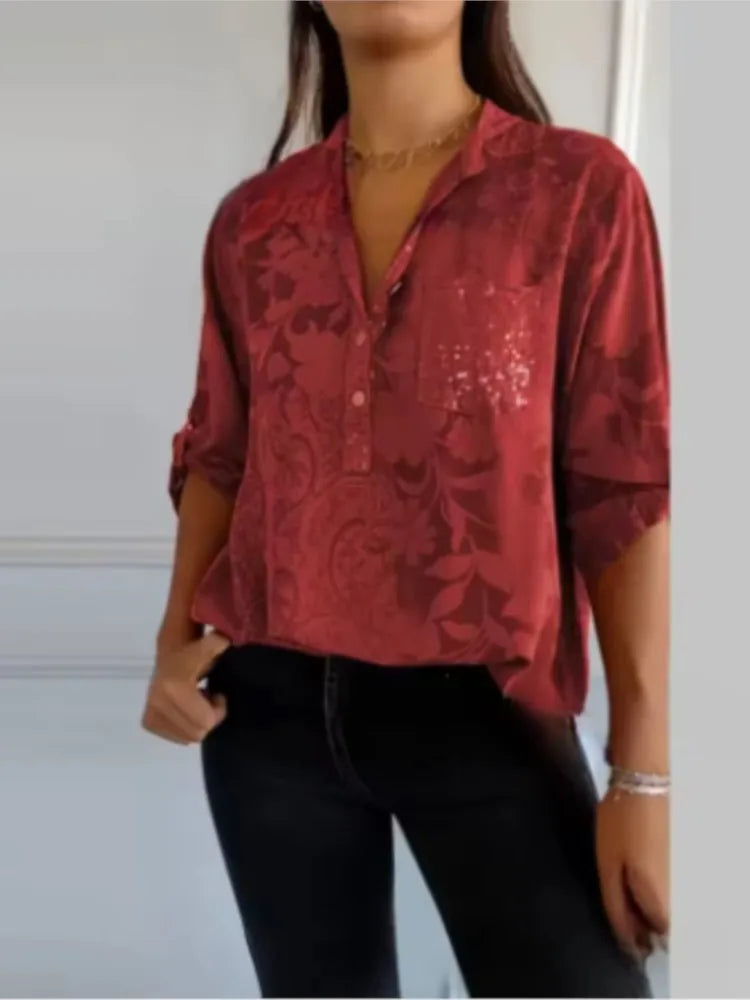 Isla™ | Pocketed V-Neck Shirt