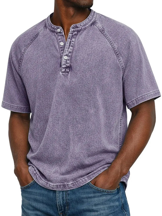 Zaviero™ Vintage Button-Up Shirt for Men