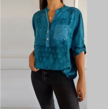 Isla™ | Pocketed V-Neck Shirt