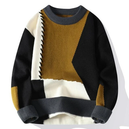Verre Blanc™ | Fashionable Patchwork Sweater