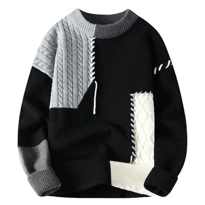 Verre Blanc™ | Fashionable Patchwork Sweater