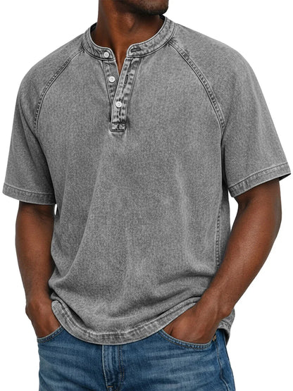 Zaviero™ Vintage Button-Up Shirt for Men