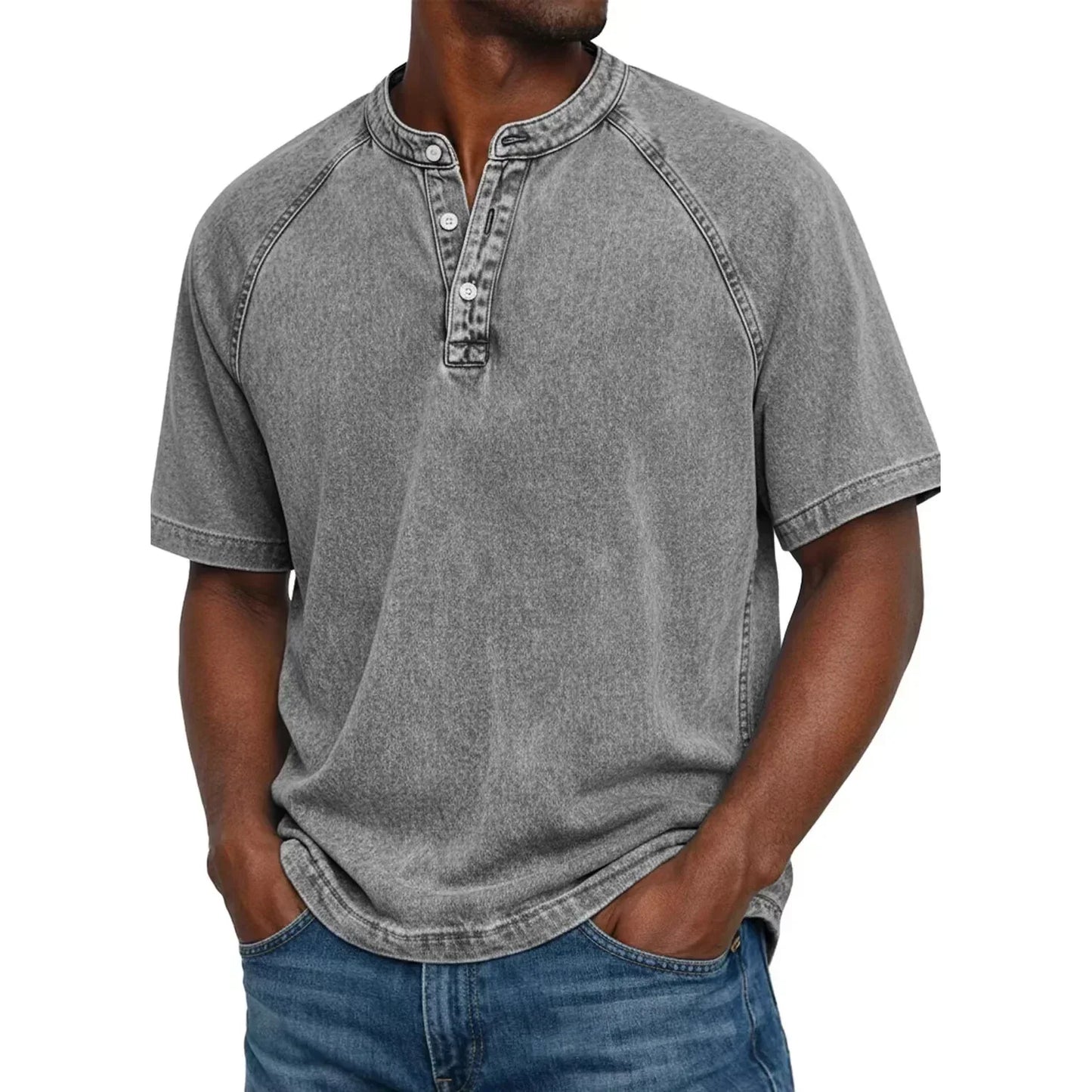 Zaviero™ Vintage Button-Up Shirt for Men