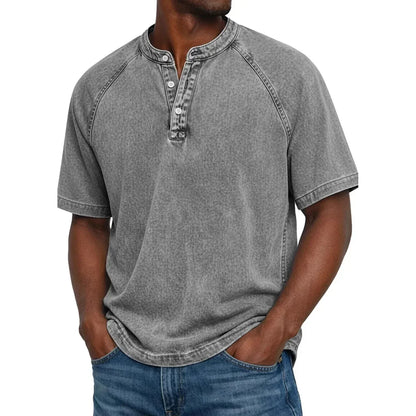 Zaviero™ Vintage Button-Up Shirt for Men