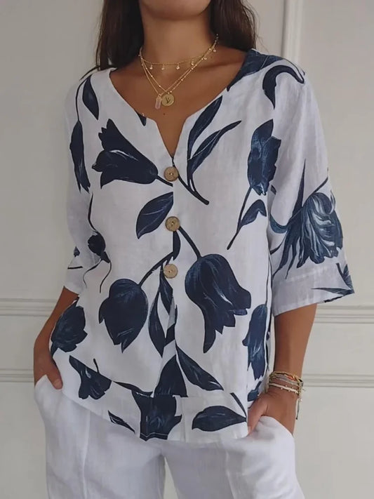 Dahlia™ | Blossom Print Blouse