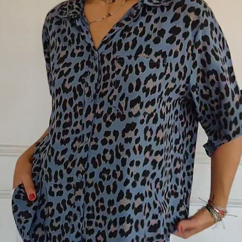 ORLAVIA™ | PureCharm Patterned Blouse