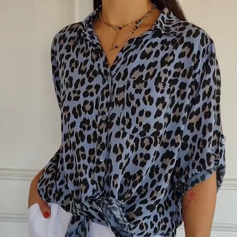 ORLAVIA™ | PureCharm Patterned Blouse