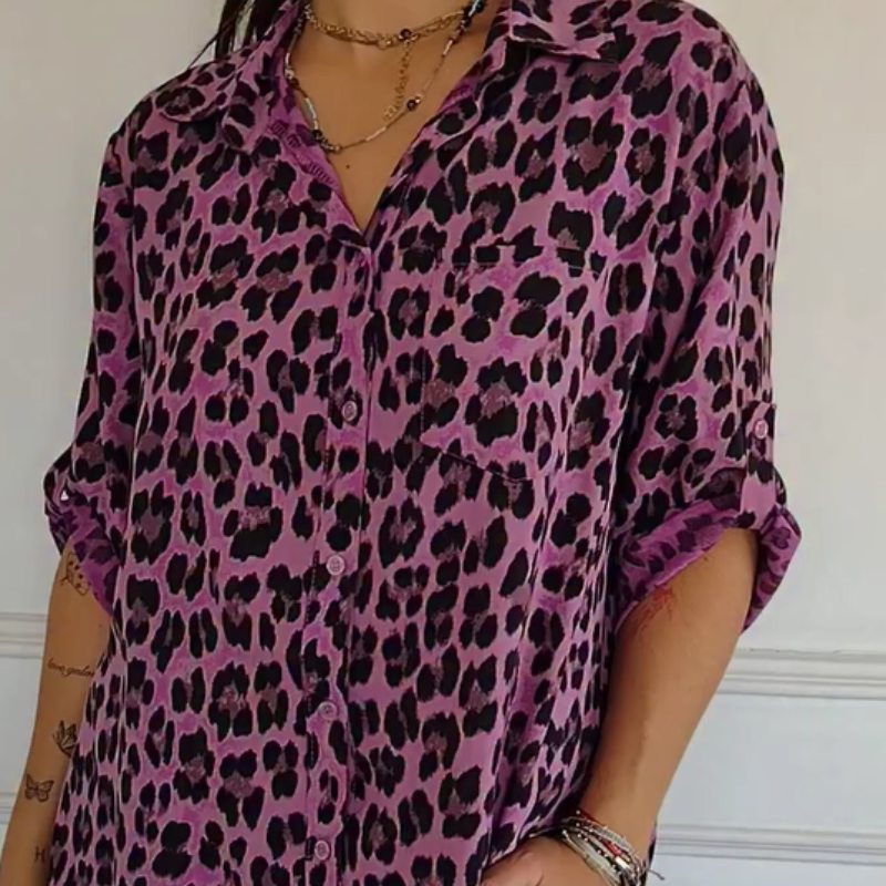 ORLAVIA™ | PureCharm Patterned Blouse