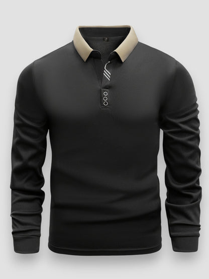 Peter™ | Luxe Long Sleeve Polo